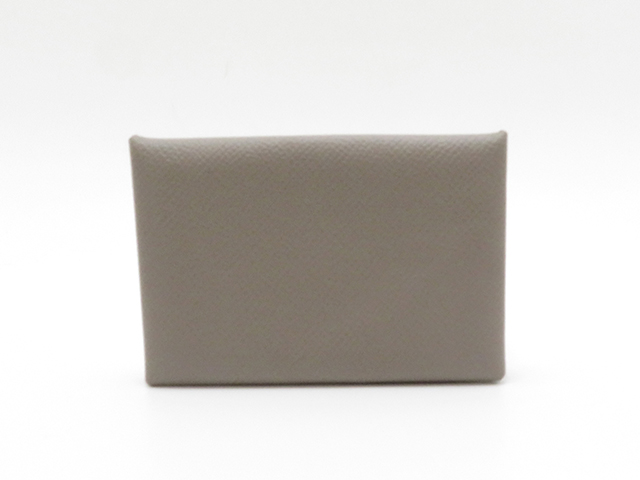HERMES エルメス 小物 コインケース カルヴィ グリス