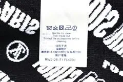 LOUIS VUITTON ルイヴィトン スランティドシグネチャー パーカー ホワイト ブラック ビスコース RW212B IT1 FLKC93