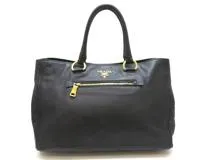 PRADA プラダ 2wayバッグ ブラック レザー【430】2148103814501