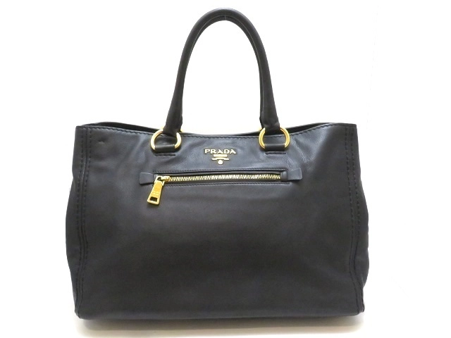 PRADA プラダ 2wayバッグ ブラック レザー【430】2148103814501