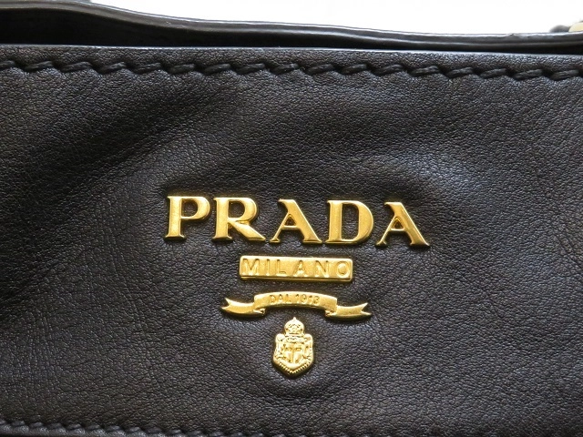 PRADA プラダ 2wayバッグ ブラック レザー【430】2148103814501