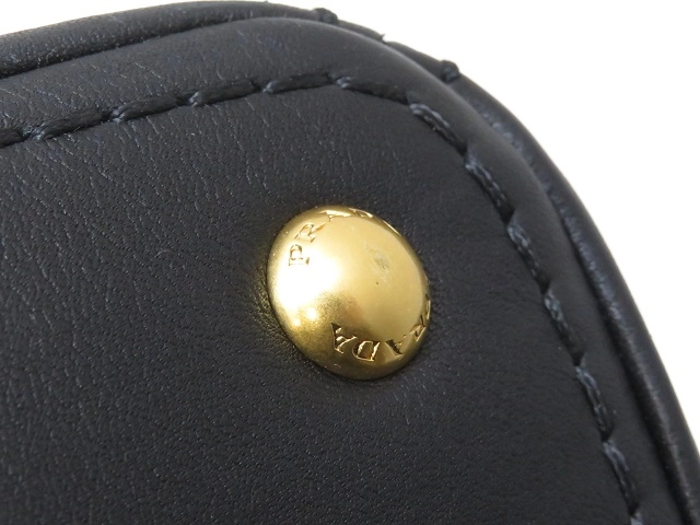 PRADA プラダ 2wayバッグ ブラック レザー【430】2148103814501