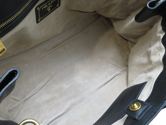 PRADA プラダ 2wayバッグ ブラック レザー【430】2148103814501