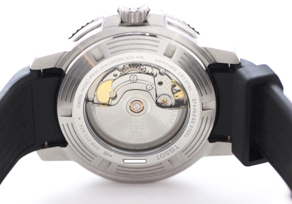 稼動品　美品　TISSOT ティソ　マザーオブパール　黒蝶貝　シェル　腕時計 TISSOT ティソ― 腕時計 シースター 1000 オートマティック T120.407.17