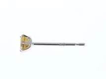 JEWELRY ノンブランド ジュエリー ピアス K10 シトリントパーズ 0.4g【473】