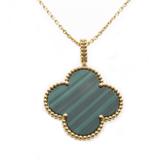 Van Cleef & Arpels　ヴァン クリーフ&アーペル　マジックアルハンブラ　マラカイト　ネックレス　K18ピンクゴールド　16.9g　VCAR03MG00　2143700201341　【437】