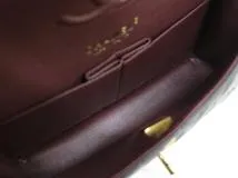 CHANEL シャネル マトラッセＷフラップ23 ブラック GP ゴールド金具 A01113 2120000321993【200】