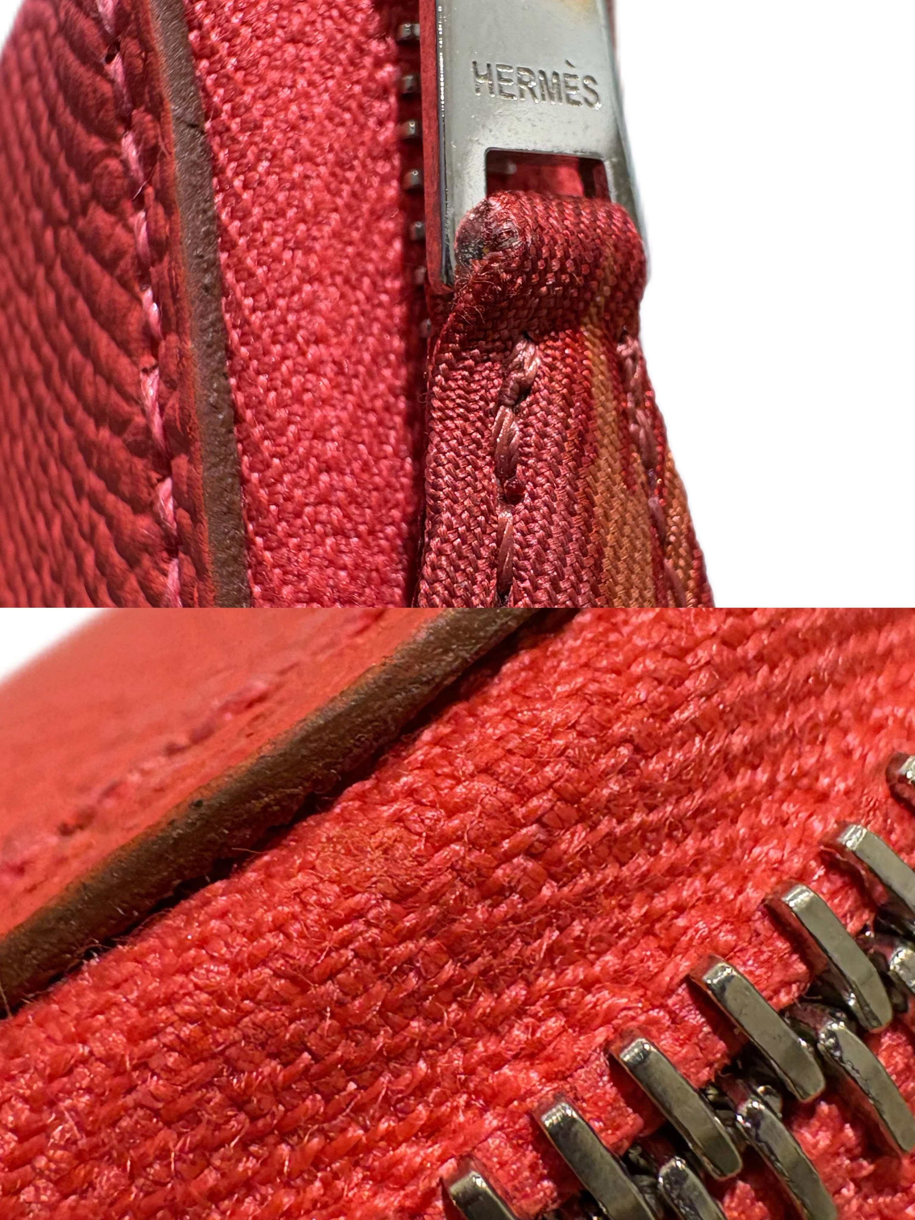 HERMES エルメス アザップシルクイン ロング ローズジャイプール/シルバー金具 ヴォーエプソン/シルク T刻印(2015年頃製造) 2143100517028 【432】