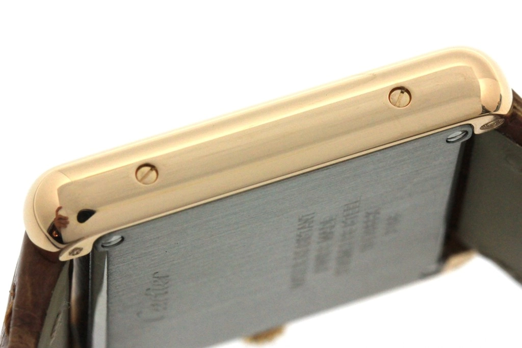 Cartier カルティエ 腕時計 タンクソロ SM W5200024 K18ローズゴールド/ステンレス/アリゲーター ホワイト文字盤 クォーツ【472】SJ