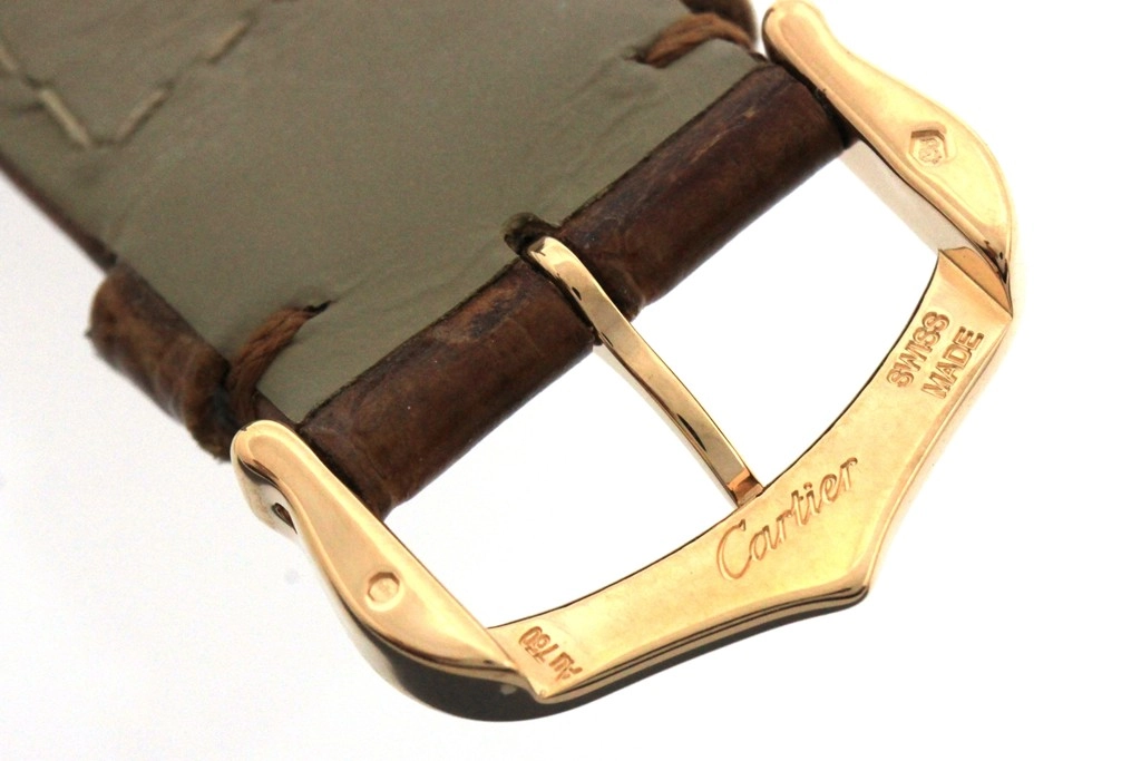 Cartier カルティエ 腕時計 タンクソロ SM W5200024 K18ローズゴールド/ステンレス/アリゲーター ホワイト文字盤 クォーツ【472】SJ