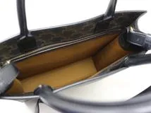 CELINE　セリーヌ　トートバッグ　トリオンフ　バーティカルカバ　ミディアム　ブラック/ブラウン　PVC　194432CIM.38NO　2148103798337　【中古】【大黒屋】【200】