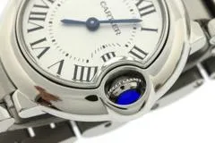 Cartier カルティエ 腕時計 2023年並行品 バロン ブルー ドゥ カルティエ 28mm WSBB0067 スティール シルバー文字盤 クオーツ【472】SJ