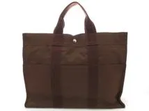 HERMES エルメス トートバッグ エールライントートMM ブラウン 