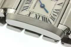 Cartier カルティエ 腕時計 タンクフランセーズSM W51008Q3 ステンレス ホワイト文字盤 クオーツ【472】SJ