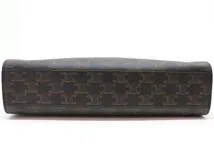 CELINE　セリーヌ　トートバッグ　トリオンフ　バーティカルカバ　ミディアム　ブラック/ブラウン　PVC　194432CIM.38NO　2148103798337　【中古】【大黒屋】【200】