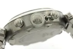 Cartier カルティエ 腕時計 パシャＣ クロノ W31039M7 スティール ホワイト文字盤 自動巻き【472】SJ