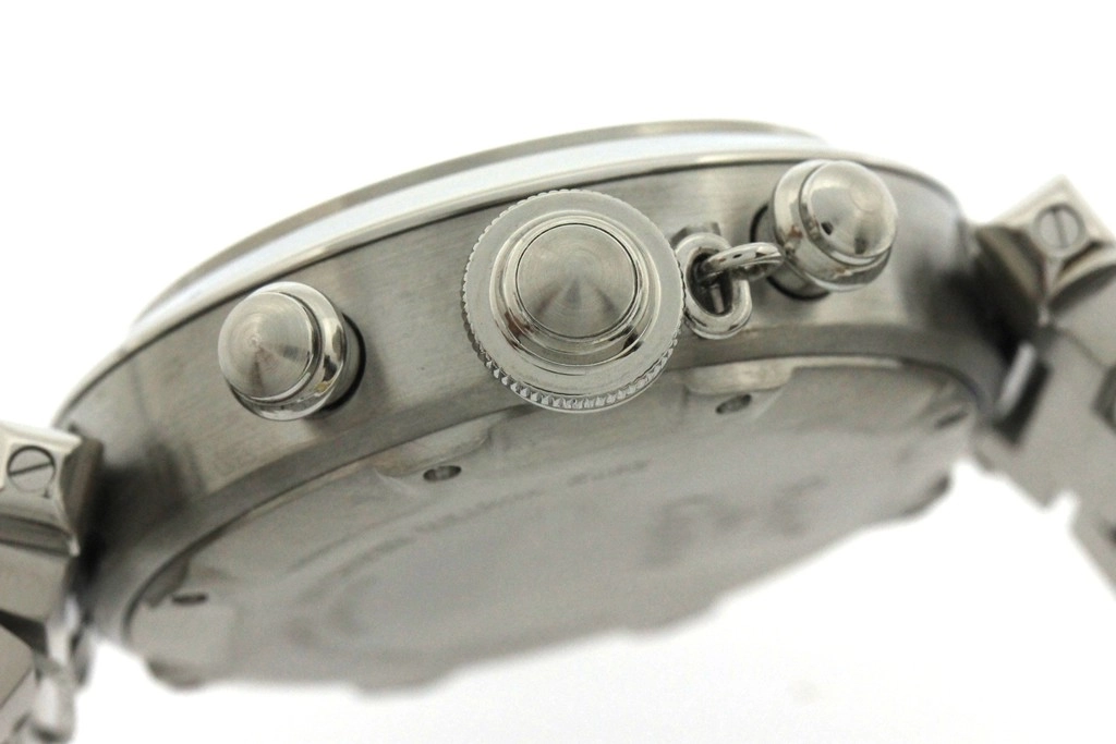 Cartier カルティエ 腕時計 パシャC クロノ W31039M7 スティール ホワイト文字盤 自動巻き【472】SJ