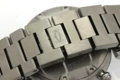 Cartier カルティエ 腕時計 パシャＣ クロノ W31039M7 スティール ホワイト文字盤 自動巻き【472】SJ