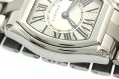 Cartier カルティエ 腕時計 2004年並行品 ミニロードスター W62016V3 ステンレス シルバー文字盤 クオーツ【472】 SJ