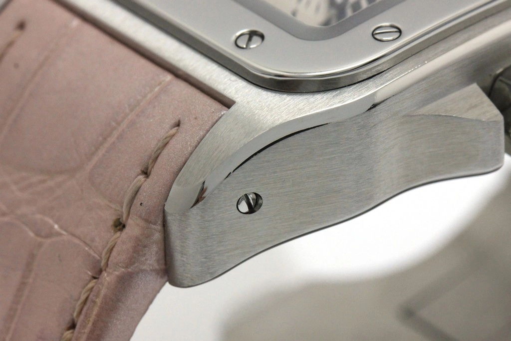 Cartier カルティエ 腕時計 2015年並行品 サントス100 MM W20126X8 ホワイト文字盤 ステンレス/アリゲーター 自動巻き【472】SJ