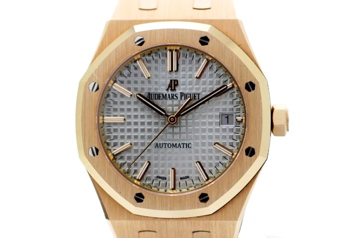 Audemars Piguet オーデマ ピゲ 時計 メンズ オートマチック ロイヤルオーク or Oo 1256or 01 グレー文字盤 ピンクゴールド K18pg Hk 472 の購入なら 質 の大黒屋 公式