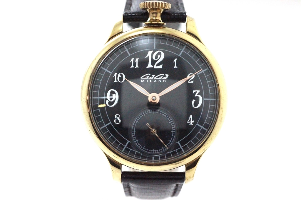 GAGA MILANO ガガミラノ 腕時計 7040 世界限定250本 ゴールドメッキ ...