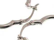 Ponte Vecchio ポンテヴェキオ フラワーフープ ピアス K18 ホワイト