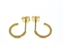 AHKAHアーカー18Kイエローゴールドダイヤピアス