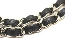 CHANEL シャネル デカマトラッセ30 ＷフラップＷチェーンショルダーバッグ ブラック SV キャビア 2148103809439【431】