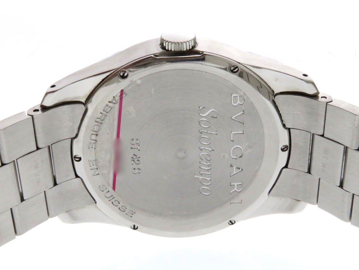 BVLGARI ブルガリ 時計 ソロテンポ ST42S ブラック メンズ