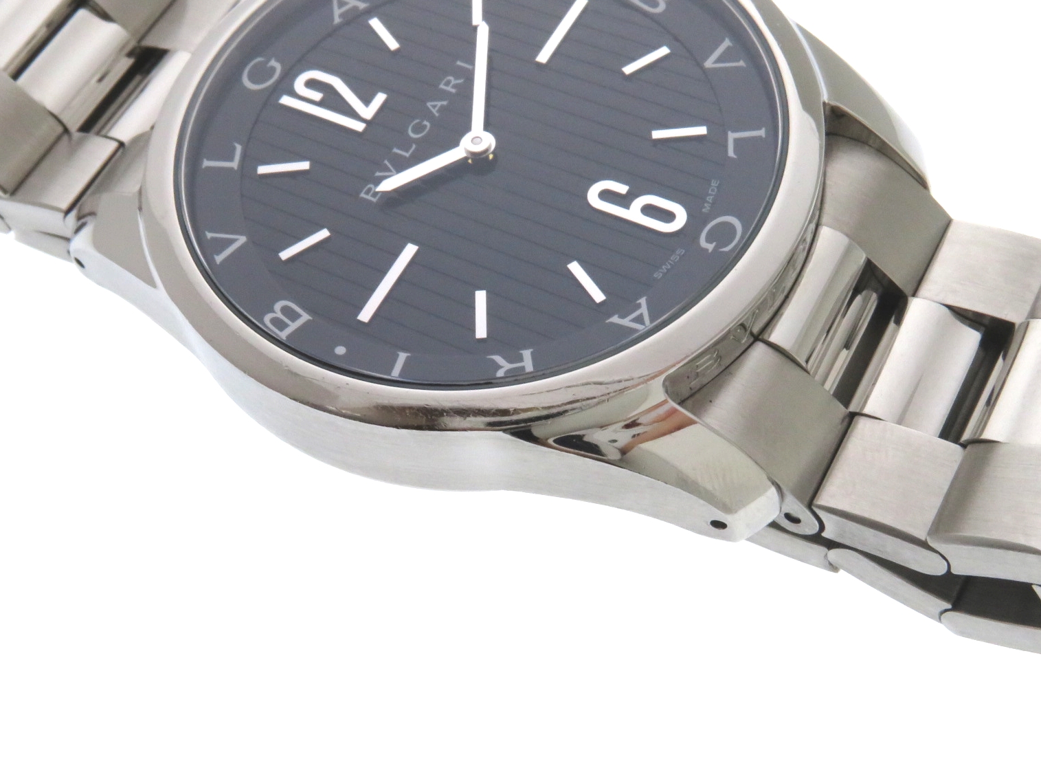 BVLGARI ブルガリ 時計 ソロテンポ ST42S ブラック メンズ
