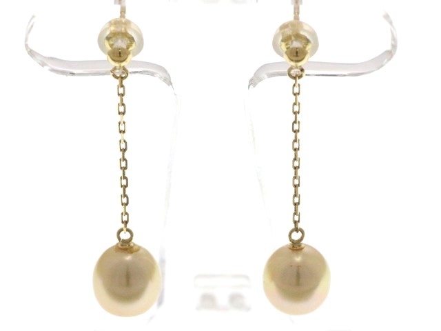 JEWELRY ノンブランド ジュエリー パール ピアス K18 イエローゴールド 2.7g【473】