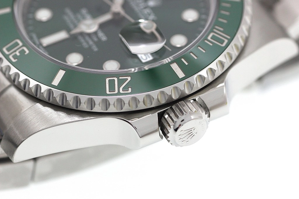 2017年正規品 ROLEX ロレックス 腕時計 サブマリーナ デイト 116610LV ステンレス/セラミック グリーン文字盤 自動巻き【472】SJ