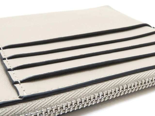 LOEWE ロエベ フラグメントケース ベージュ/ブラウン レザー C500O37X01【430】2120000311406