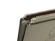 LOEWE ロエベ フラグメントケース ベージュ/ブラウン レザー C500O37X01【430】2120000311406