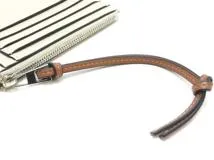 LOEWE ロエベ フラグメントケース ベージュ/ブラウン レザー C500O37X01【430】2120000311406