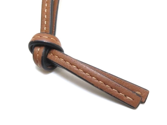 LOEWE ロエベ フラグメントケース ベージュ/ブラウン レザー C500O37X01【430】2120000311406