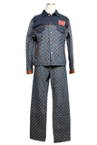 GUCCI グッチ 衣類 セットアップ ジーンズ生地 約Sサイズ グッチシマ コットン 649110/649092