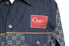 GUCCI グッチ 衣類 セットアップ ジーンズ生地 約Sサイズ グッチシマ コットン 649110/649092