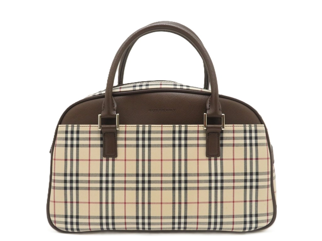 BURBERRY バーバリー ノバチェック ハンドバッグ ベージュ