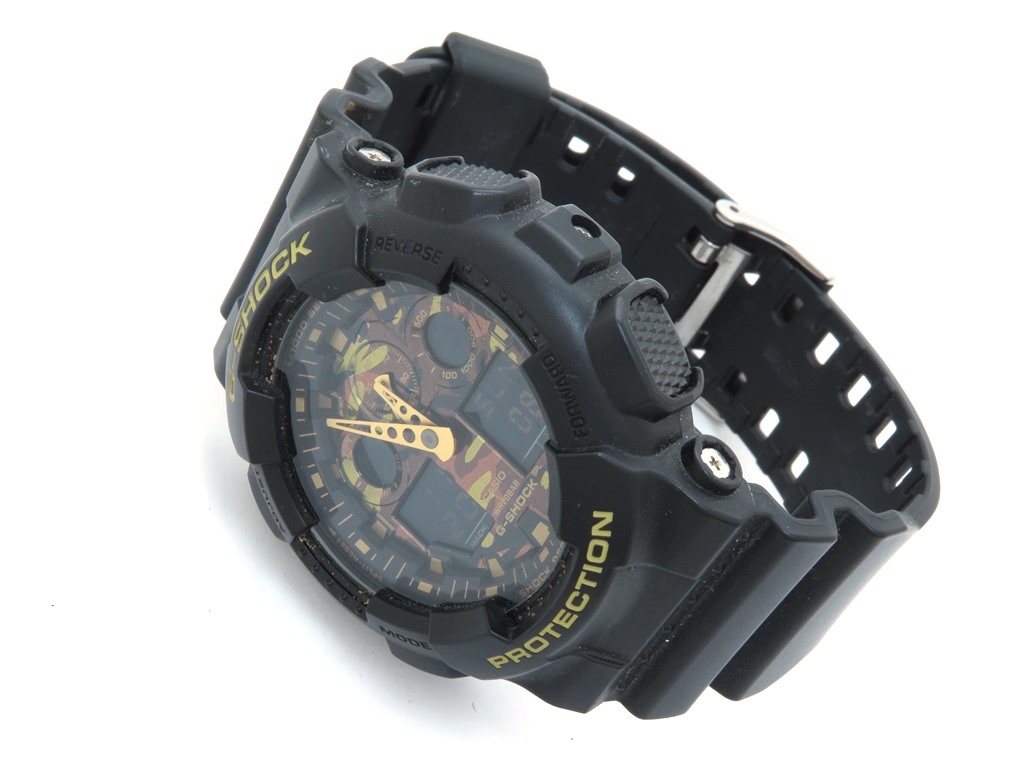 カシオCASIO G-SHOCK GA-100CF カモフラージュ　迷彩柄 GA-100CF-1AJF | CASIO