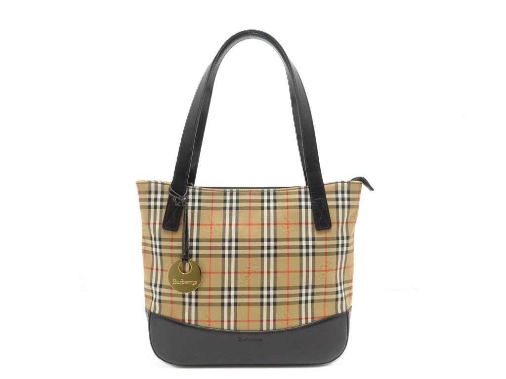 BURBERRY バーバリー ノバチェック ハンドバッグ ベージュ BURBERRY バーバリー ノバチェック ハンドバッグ ベージュ