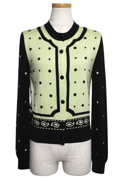 HERMÈS エルメスブラック カーディガン 36