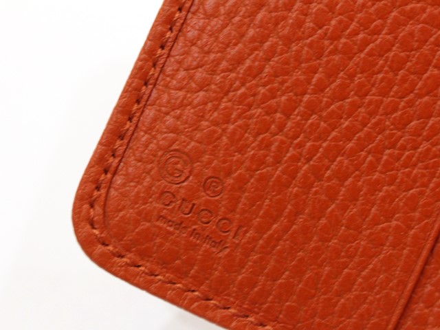 グッチ 折り財布 GGキャンバス GG ラウンドファスナー コンパクト オレンジ GUCCI グッチ ラウンドファスナー財布 二つ折り財布 GG