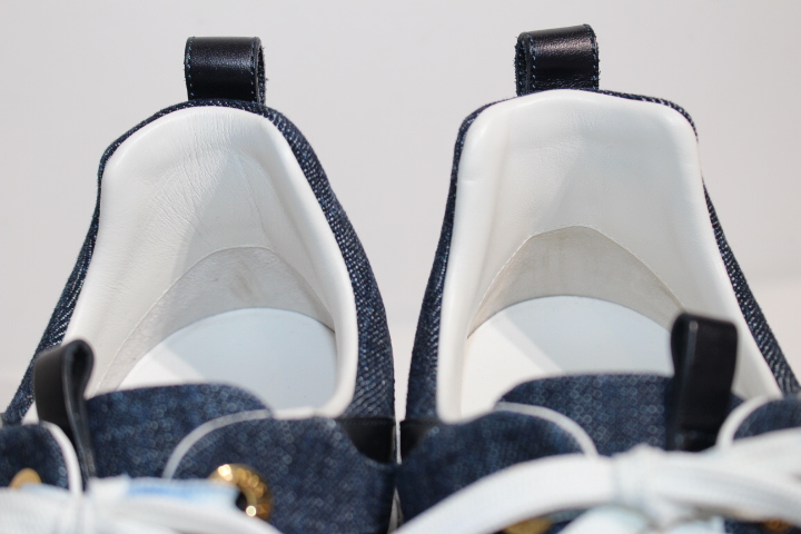 ルイヴィトン デニムスニーカー ランアウェイ ライン レディース 厚底 青 39 ルイヴィトン デニムスニーカー ランアウェイ ライン レディース