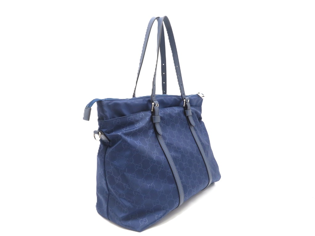 Meme様　GUCCI ビジネスバッグ 2way シマ ナイロン w15 GUCCI グッチ 2WAYショルダーバッグ ナイロントートバッグ