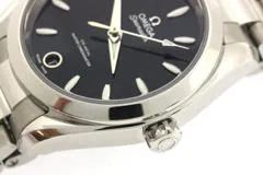 OMEGA オメガ 腕時計 2024年正規品 シーマスター アクアテラ 150M コーアクシャル 220.10.34.20.01.00﻿1 スティー﻿ル ブラック文字盤 自動巻き【472】S