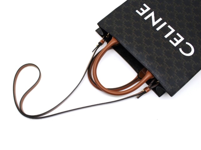 CELINE セリーヌ トリオンフ バーティカル カバ スモール トートバッグ