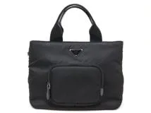PRADA　プラダ　2wayバッグ ブラック ナイロン　1BG354　2148103810336　【中古】【大黒屋】【200】