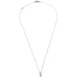 JEWELRY　ノンブランド　ネックレス　K18WG　D0.05　約1.3g　ダイアモンド　2141100619698【208】